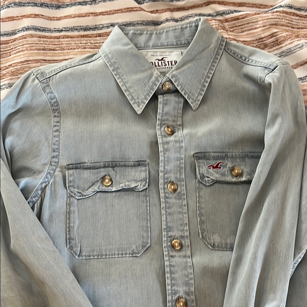 Hollister Denim Button Up